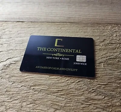 Buy John Wick Hotel Continental Key Card Membership Prop Replica UK Stock • 5.99£