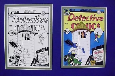 Buy Copy Of Production Art & Published Cover For DETECTIVE COMICS #68, Double Matted • 120.22£