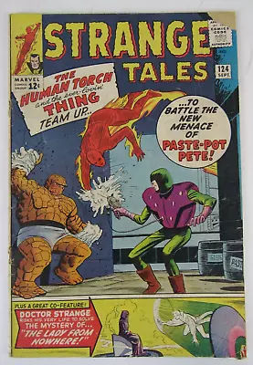 Buy Strange Tales #124 (1964) Early Doctor Strange Paste Pot Pete GD 2.0  JJ486 • 19.38£