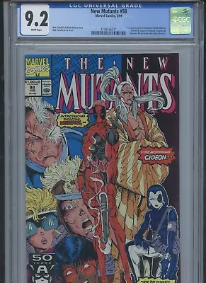 Buy New Mutants #98 1991 CGC 9.2 (1st App Of Deadpool) • 302.88£