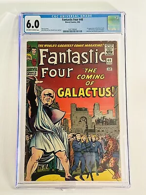 Buy FANTASTIC FOUR 48 CGC 6.0 OW 1966 Marvel Comics 1st Silver Surfer Galactus • 1,552.43£