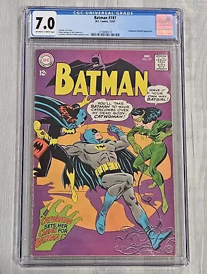 Buy Batman #197 (1967) Classic Silver Age Batgirl & Catwoman CGC 7.0  • 175.05£