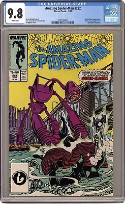 Buy Amazing Spider-Man #292D CGC 9.8 1987 3707734022 • 93.19£