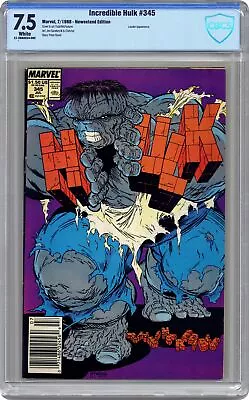 Buy Incredible Hulk #345 CBCS 7.5 Newsstand 1988 21-2B8AE54-005 • 81.54£