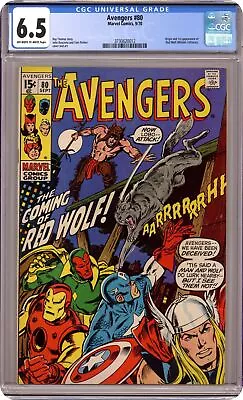 Buy Avengers #80 CGC 6.5 1970 3730620012 1st App. Red Wolf • 69.12£