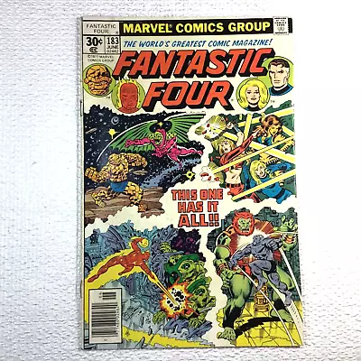 Buy Vintage Comic Book FANTASTIC FOUR 183 MARVEL COMICS Thing AWESOME Cover Art! • 4.65£