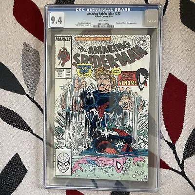 Buy Amazing Spider-Man #315 CGC 9.4 McFarlane, 2nd Venom (1st Cover) Hydro-Man • 54.35£