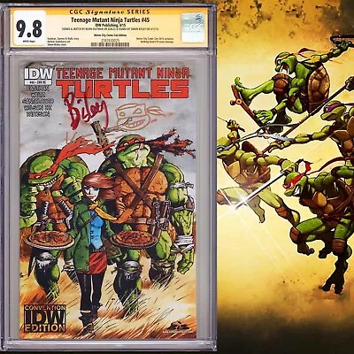 Buy CGC 9.8 SS Teenage Mutant Ninja Turtles #45 Variant Signed By Eastman & Bisley • 388.30£