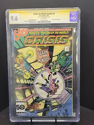 Buy DC CRISIS ON INFINITE EARTHS #4 CGC Signature Series 9.6 Signed George Perez '85 • 155.31£