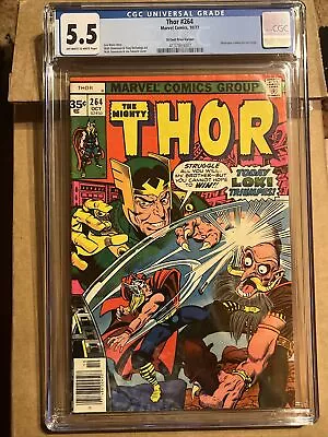 Buy Thor #264 Cgc 5.5 35 Cent Variant Loki Len Wein Walt Simonson Tony Dezuniga 1977 • 139.79£