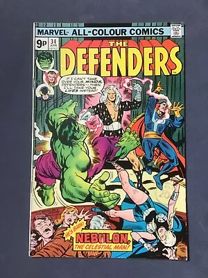 Buy Marvel 'the Defenders' Comic #34 1976 Hulk Free P&p! • 5.99£