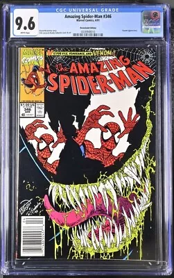 Buy Marvel Amazing Spider-Man #346 - Larsen Venom Cover - CGC 9.6 WHITE NEWSSTAND • 157.51£