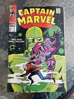 Buy Captain Marvel #8 - Dec 1968 - And Fear Shall Follow • 10£