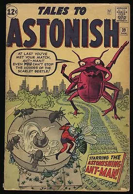 Buy Tales To Astonish #39 GD 2.0 1st Appearance Of Scarlet Beetle! Marvel 1963 • 45.82£