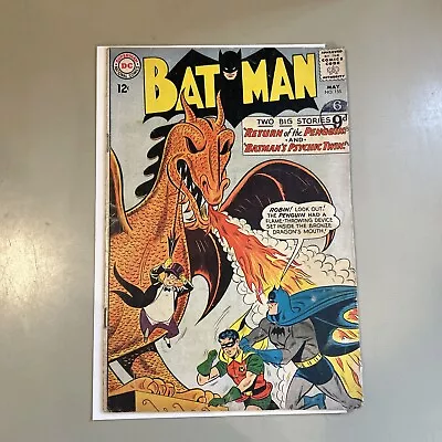 Buy BATMAN #155 1st SILVER AGE PENGUIN APPEARANCE DC COMICS 1963 COPY GD/VG 3.0 • 179.99£