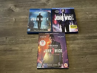 Buy John Wick - Complete Series 1-3 ( Blu-ray, 2019) • 10£