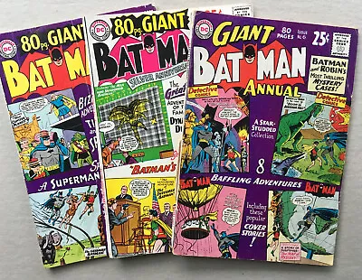 Buy BATMAN Annual 6 80 Page Giant 5 12 Early SILVER AGE Lot Of 3 VG 4.0-4.5 1963-65 • 50.48£