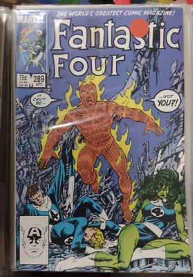 Buy Fantastic Four  # 289 1986 MARVEL JOHN BYRNE She Hulk Fury Death Of Basilisk Key • 6.80£