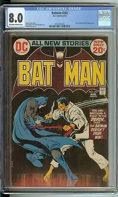 Buy Batman #243 CGC 8.0 DC Comic 1972 Ra's Al Ghul Talia Neal Adams Art • 174.74£