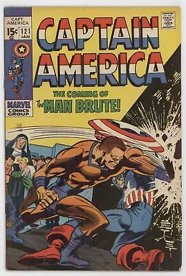 Buy Captain America 121 Marvel 1970 FN Gene Colon Stan Lee Falcon Nick Fury • 13.67£