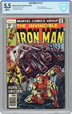 Buy Iron Man #113 CBCS 5.5 Newsstand 1978 21-3B8C92F-167 • 25.63£
