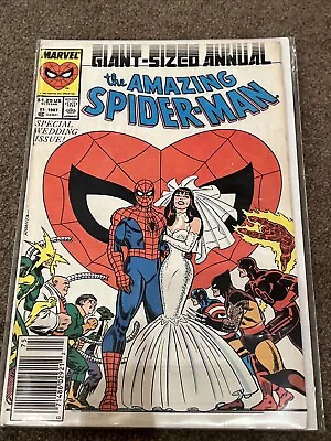 Buy Amazing Spider-Man Annual #21 (Marvel, 1987) Spider-man Marriage Issue! • 15£