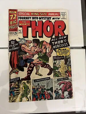 Buy THOR JOURNEY INTO MYSTERY KING SIZE ANNUAL 1 1965 1st Hercules Zeus Low Grade • 174.74£