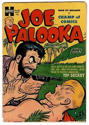 Buy Joe Palooka Adv. #83 May 1954 Lil Max,Harvey Comics Boxing,Gun To The Head Cover • 7.76£