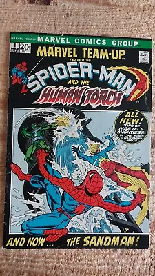 Buy Marvel Team-Up 1 - Spider-man  Human-Torch.Bronze Age 1972 Lower Grade  • 44.99£