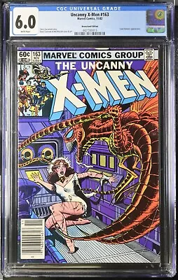 Buy Uncanny X-Men #163 CGC 6.0 1982 Newsstand WP Marvel - Carol Danvers App! • 19.06£