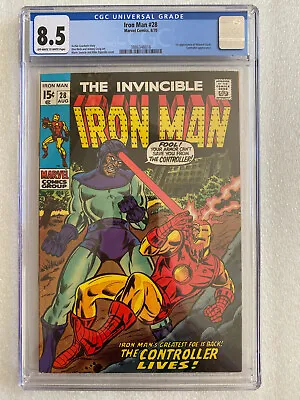 Buy Iron Man #28 CGC 8.5 1970 - 1st Appearance Of Howard Stark • 135.91£