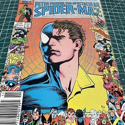 Buy Spectacular Spider-Man #120 NEWSSTAND (1986) Marvel 25th Anniversary Mid Grade • 6.66£