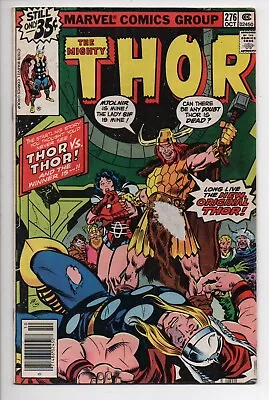 Buy The Mighty Thor 276 Marvel Comic Book 1978 Vintage Thor Vs Thor • 9.31£