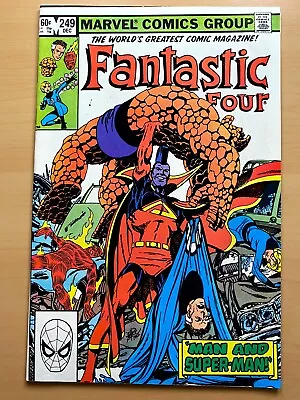 Buy Fantastic Four #249 (NM-). Man And Superman! Marvel Comics 1982 • 7.77£