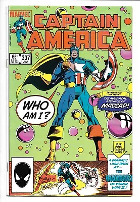Buy Captain America # 307 / 1st Appearance Of Madcap / Deadpool 3 Movie / 1985 • 10.09£