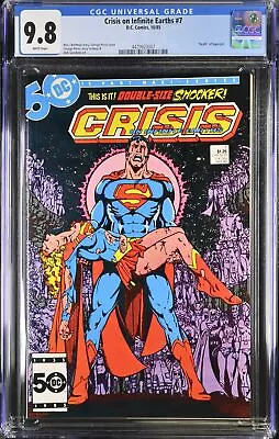 Buy Crisis On Infinite Earths #7 - D.C. Comics 1985 CGC 9.8   Death   Of Supergirl. • 92.42£