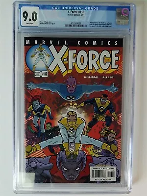 Buy X-Force #116 CGC 9.0 Marvel Comics 2001 5/01 First Appearance Of X-Static • 89.30£