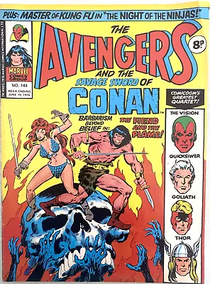 Buy Avengers # 144.  June 19th 1976.  Marvel Uk Magazine. Fn+ 6.5 • 3.59£