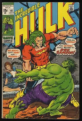 Buy Incredible Hulk (1962) #141 GD/VG 3.0 1st Appearance Doc Samson!! Marvel 1971 • 36.50£