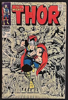 Buy The Mighty Thor #154 1st Appearance Mangog Marvel Comics 1968 MCU Silver Age • 31.06£