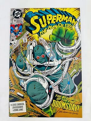 Buy Superman The Man Of Steel #18 1st Appearance Doomsday 1992 DC Comics • 8.92£