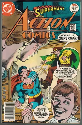 Buy Action Comics 468  Superman Vs. Terra-Man  Neal Adams Cover!  F/VF 1977 DC Comic • 6.95£