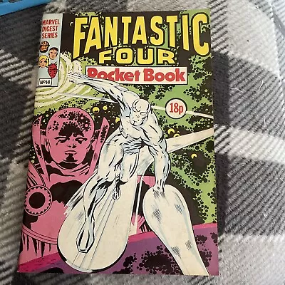 Buy FANTASTIC FOUR 72-73 Marvel  DIGEST SERIES SILVER SURFER COMIC POCKET BOOK 14 • 6£