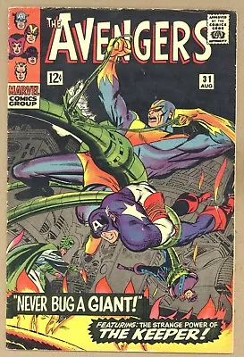 Buy Avengers 31 (VG) Captain America, Goliath! Stan Lee 1966 Marvel Comics V736 • 16.77£