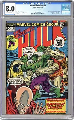 Buy Incredible Hulk #164 CGC 8.0 1973 3802326004 • 67.56£