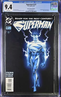 Buy CGC 9.4 Superman #123 (5/1997) New Powers New Costume Glow In Dark Cover DC • 38.83£