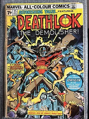 Buy ASTONISHING TALES #25 1974 Bronze Age Marvel/First Deathlok Appearance Low Grade • 8£