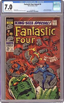 Buy Fantastic Four Annual #6 CGC 7.0 1968 4144065002 1st App. Franklin Richards • 385.84£