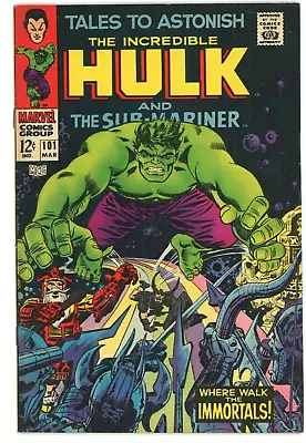 Buy Tales To Astonish #101~ Sub Mariner & HULK ~The Immortals ~ Nice Book !!! • 58.25£