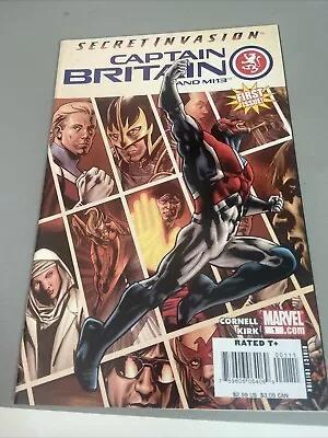 Buy Captain Britain And MI13 #1 Marvel Comics 2008 NM Secret Invasion 1st Print • 12£